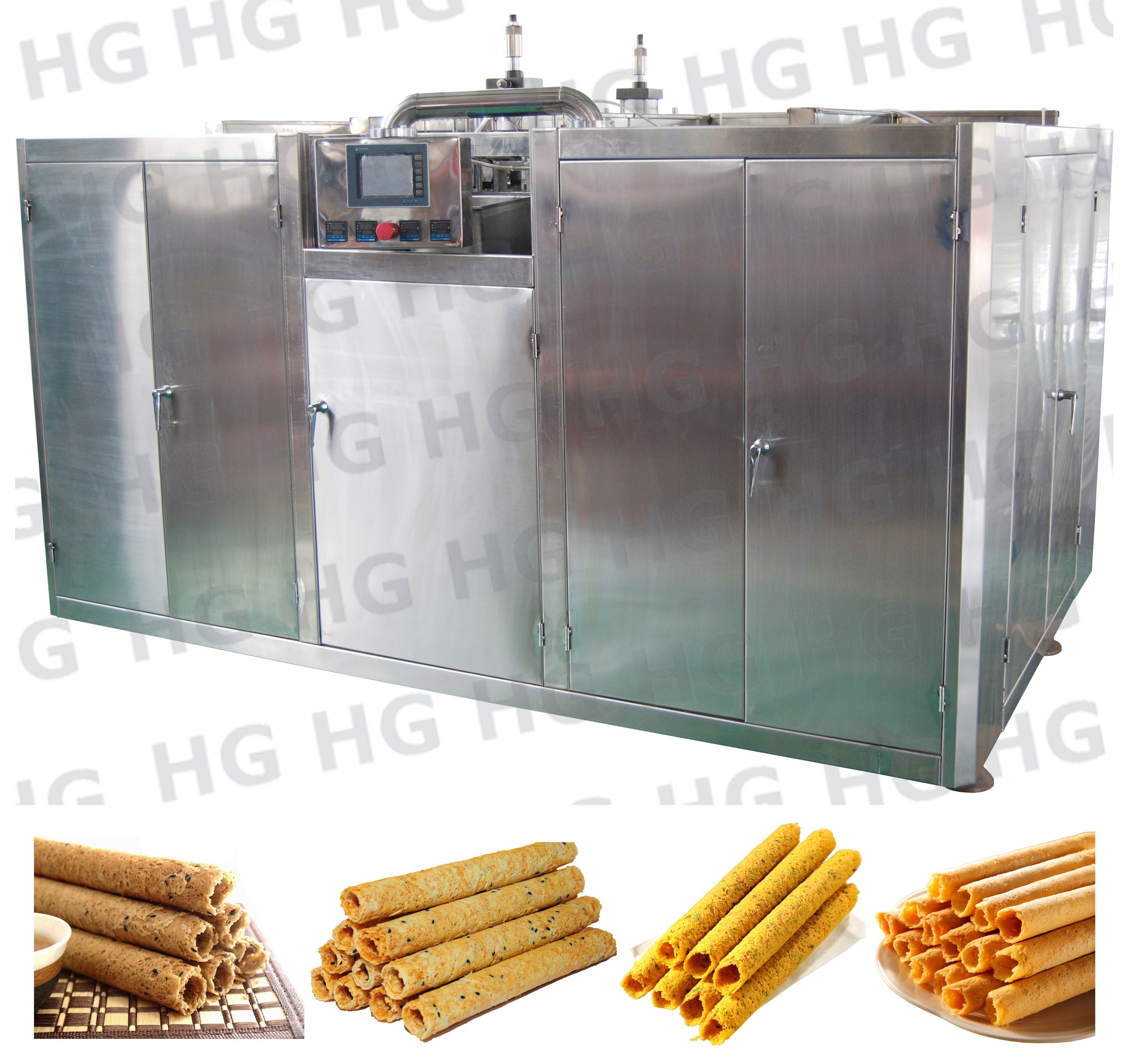 Full automatic hand-made egg roll machine