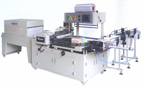 tomatic box paper collective thermal shrink packing machine
