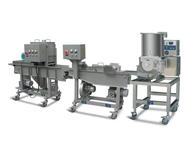 Mini Automatic Hamburger & Nuggets Forming and Coating Processing Line